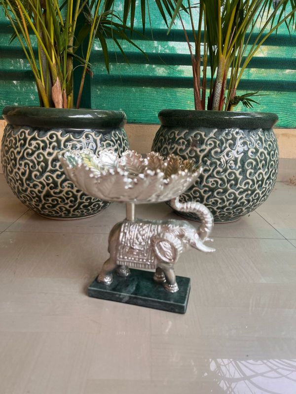 Silver Plated Elephant Bowl