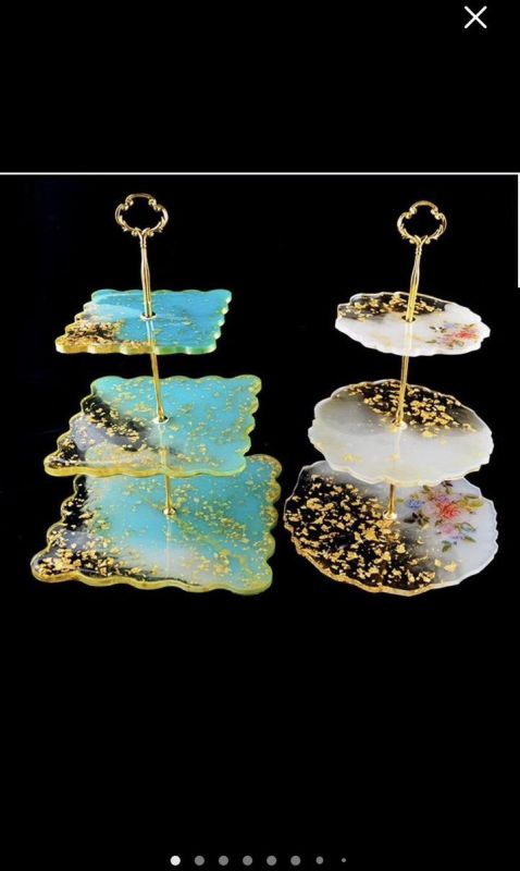 Three Tier Resin Serving Tray