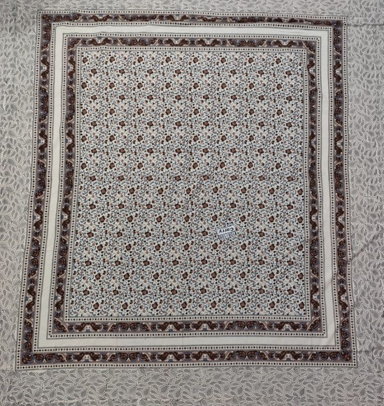 Ajmal Traditional Leaf Border Printed Bed Sheet