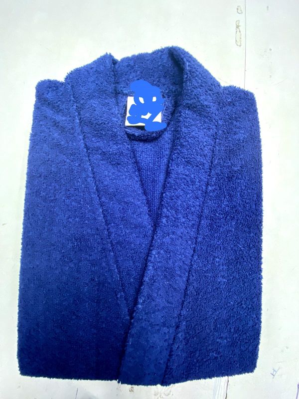 Folded Terry Cotton Dry Wrap Bathrobe