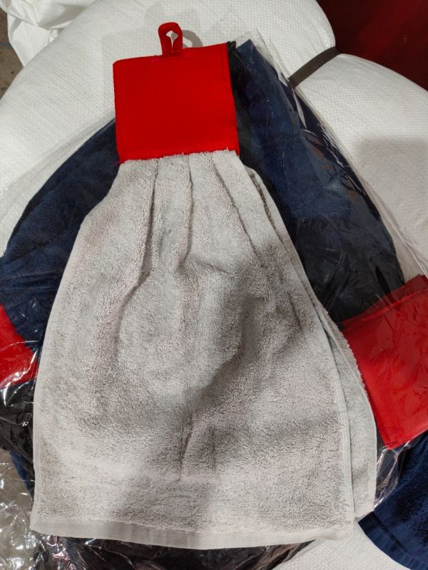 Grey Terry Hanging Cotton Kitchen Towel