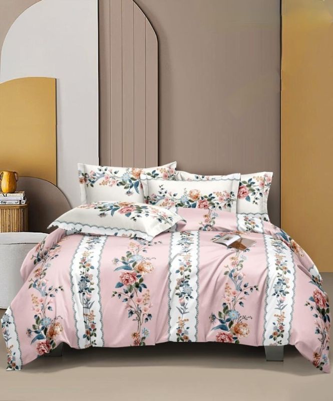 Pink Bloom Cotton Comforter Set