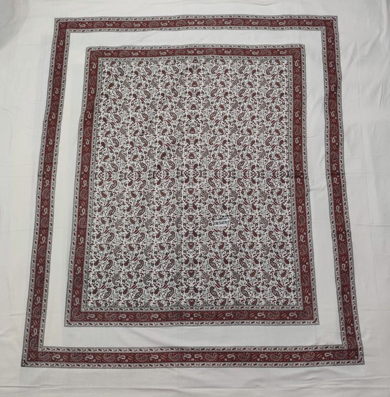 Sanganeri Floral Cotton Double Bed Sheet