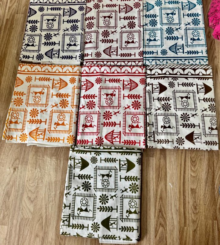Tribal Art Edition Warli Print Bed Sheet