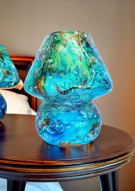9 Inch Marble Mushroom Table Lamp