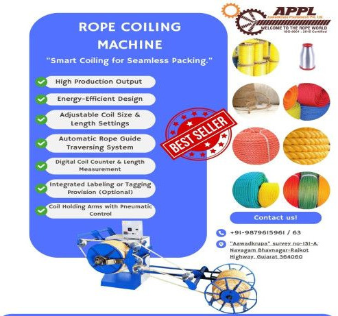 LDPE Rope Coiling Machine