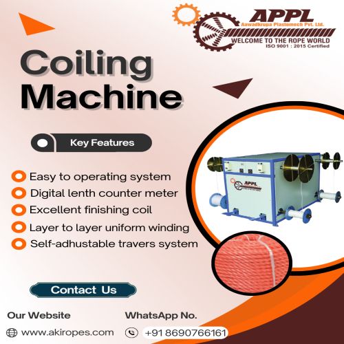Plastic Rope Coiling Machine