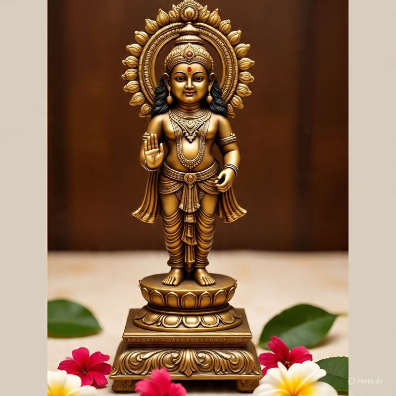 Antique Brass Laxmi Mata Idol Statue