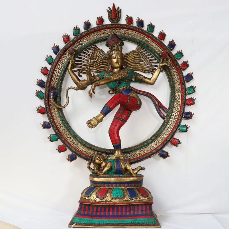 Brass Nataraja Lord Shiva Statue