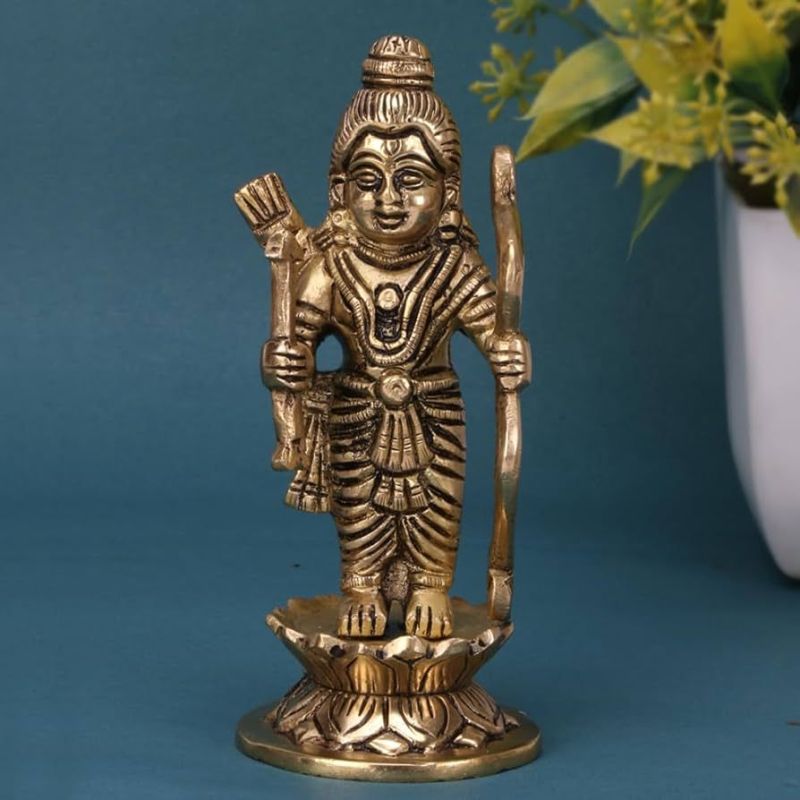 Golden Brass Little RAM Statue
