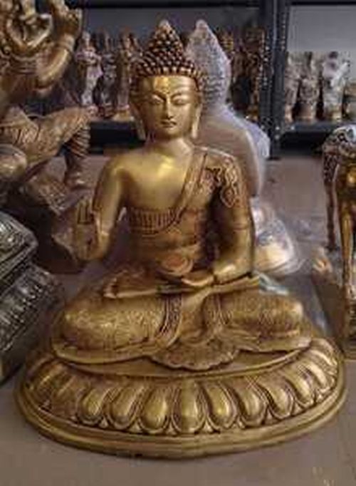 Lord Buddha Brass Statue