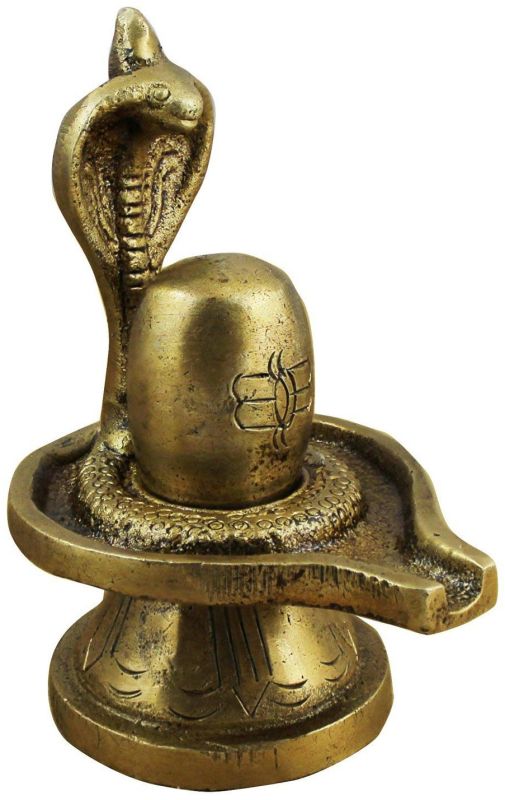 Pure Brass Shiva Lingam Idol