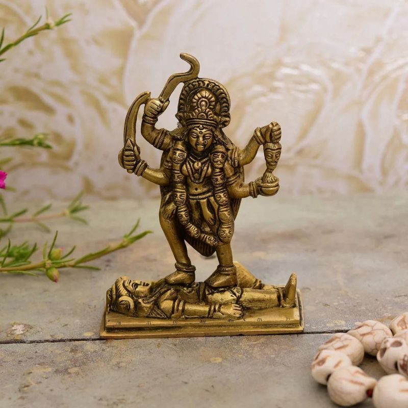 Traditional Brass Kali Mata Murti