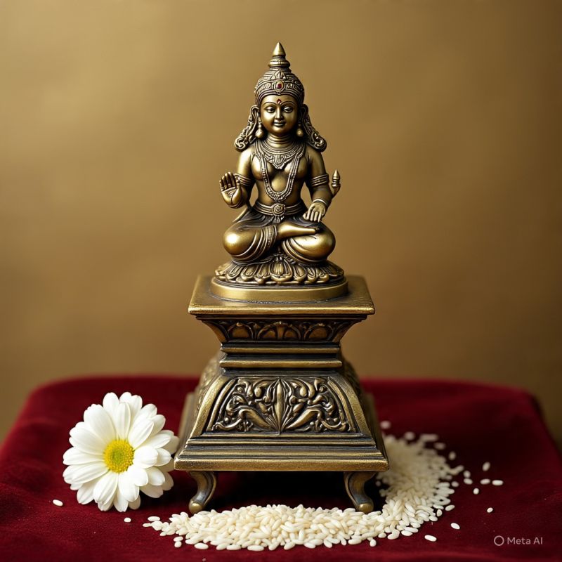 Traditional Brass Laxmi Mata Murti