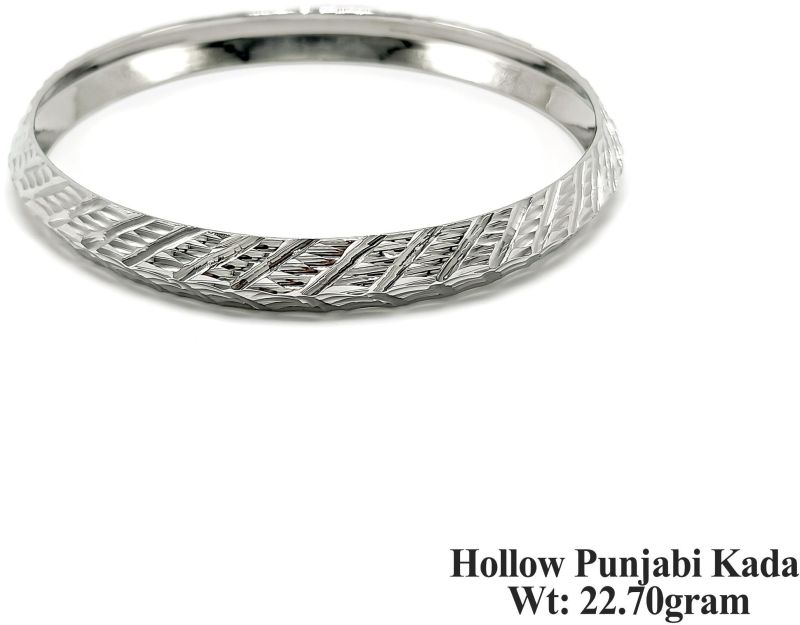 92.5 Silver New Design Hollow Punjabi Kada