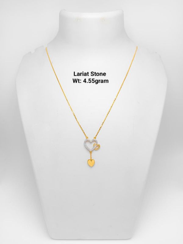 New Design Gold Lariat Stone Jewelry
