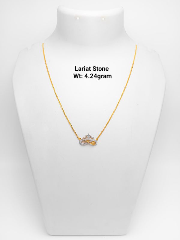 92% Real Gold Lariat Stone