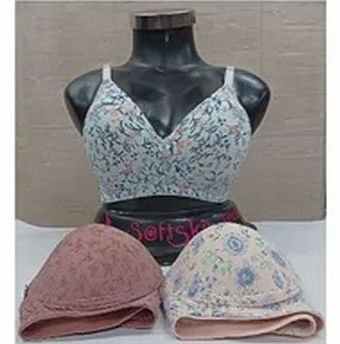 Cindy Print Seamless Cotton Padded Bra