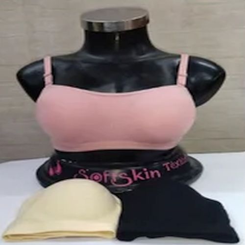 Seamless Cotton Tube Padded Bra