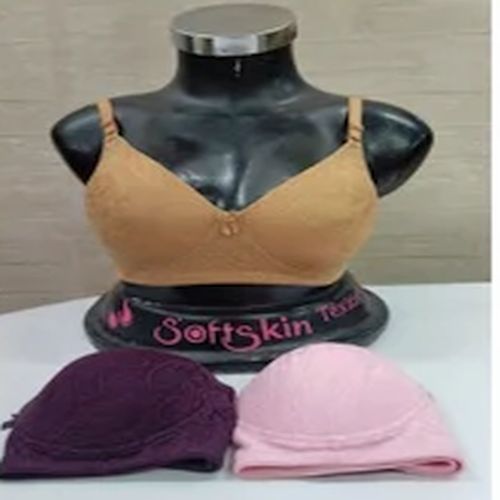 Seamless Flora Net Padded Bra