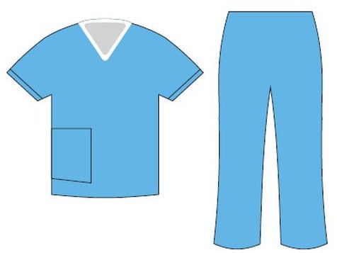 Sky Blue Scrubs Suits