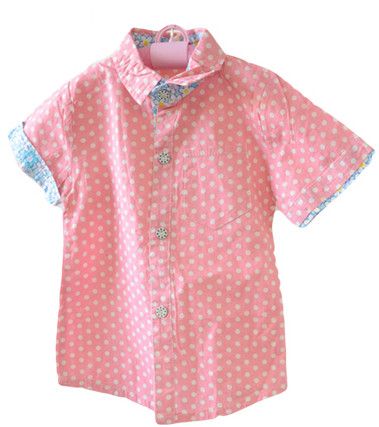 Printed Cotton Girls Half Sleeve Shirts