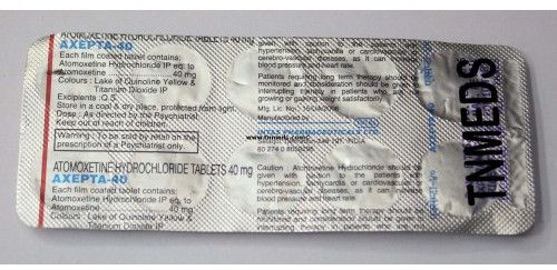 Axepta 40MG Atomoxetine Tablets