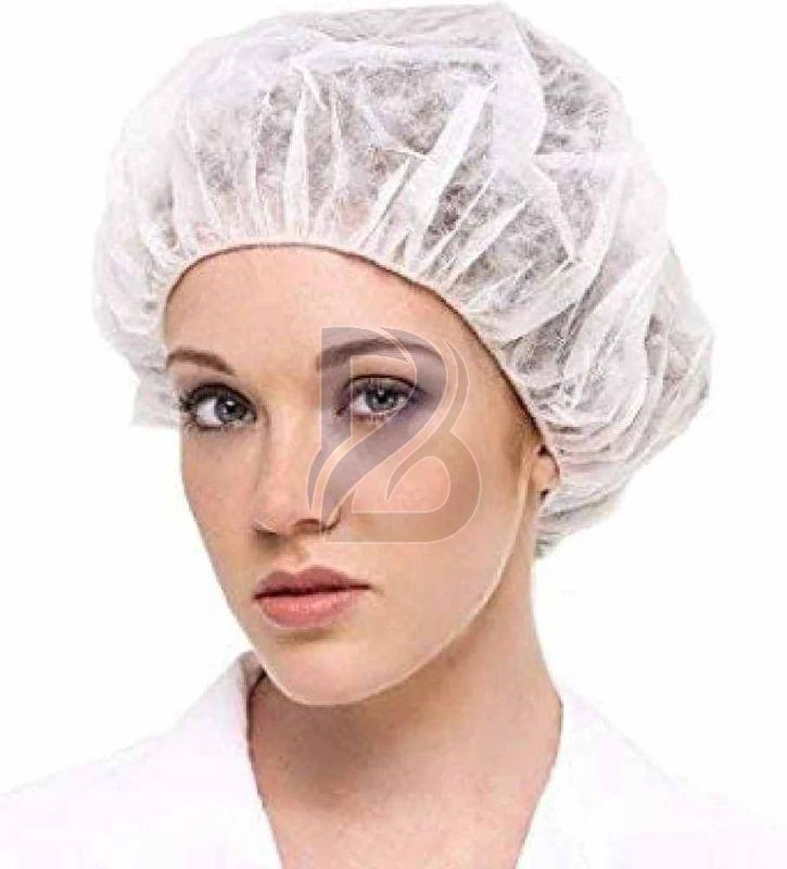 Non Woven White Hair Net Chef Cap