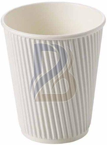 White Ripple Wrap Hot Coffee Cup
