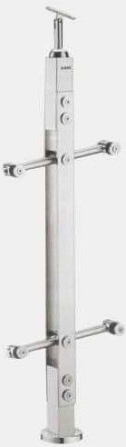 Polished 304 Stainless Steel Baluster, Color : Silver