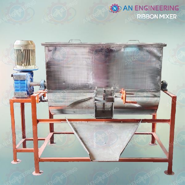 Stainless Steel Mild Steel Ribbon Blender Machine 3ft to 10ft