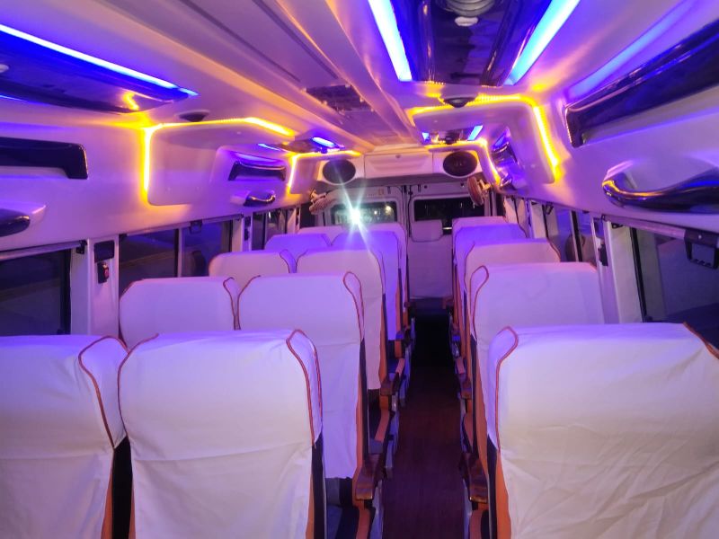 Tempo Traveller on Rent for City Center Pickup/drop-off