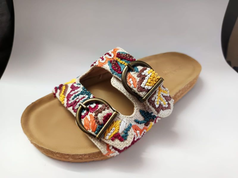 Embroidered Sandals