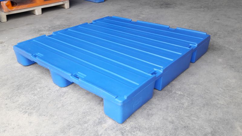 2 Way Entry Non-Reversible Plastic Pallet L1200 X W1200 X H160 Mm SIP-R2-1212GS-SO