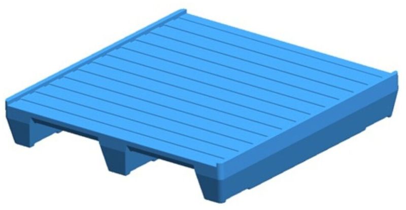 2 Way Entry Non-Reversible Rackable Pallets L1000 X W1000 X H165 Mm SIP-R2-1010GS-SG