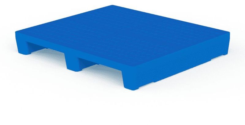 4 Way Entry Non-Reversible Heavy-Duty Plastic Pallet L1000 X W1200 X H160 Mm SIP-R2-1012FA-0G