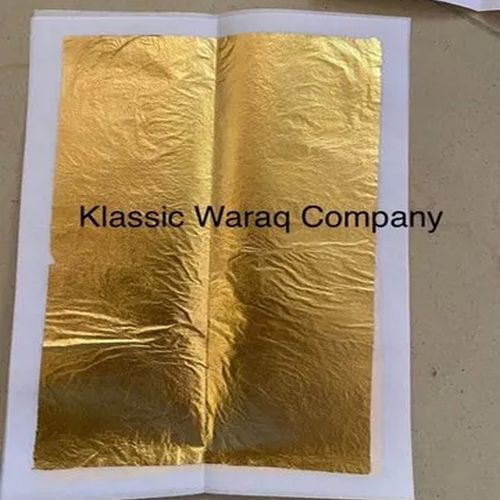 Smooth Gold Foil Sheets 3X5 Inch, Packaging Size : 4 Piece
