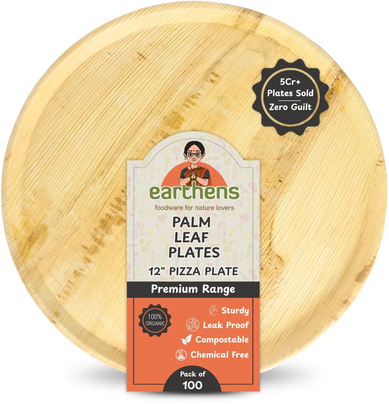 Biodegradable 12 Inch Round Areca Plate