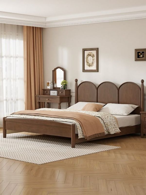 Classic Solid Wood Bed