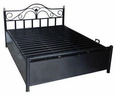 Designer Metal Frame Bed with Headboard, Brand Name : Novelty House