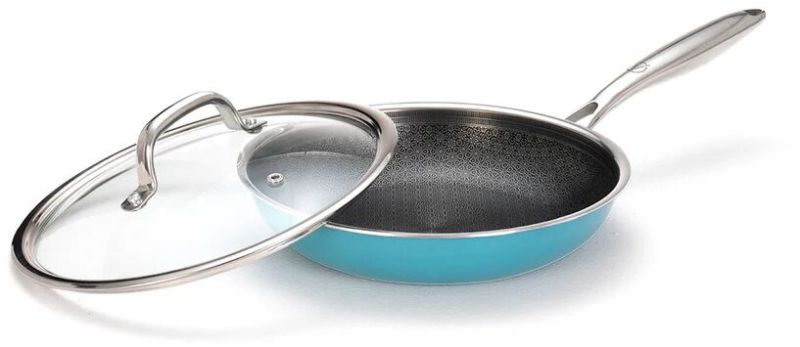 Stainless Steel Triply Teal Fry Pan 24 Cm 1.8 Ltr