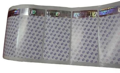 PVC Visual Effects Holographic Paper Label, Color : Silver
