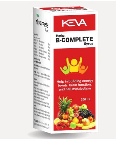 B Complete Syrup, Purity : 100%, Composition : 300mg, 50mg, 25mg