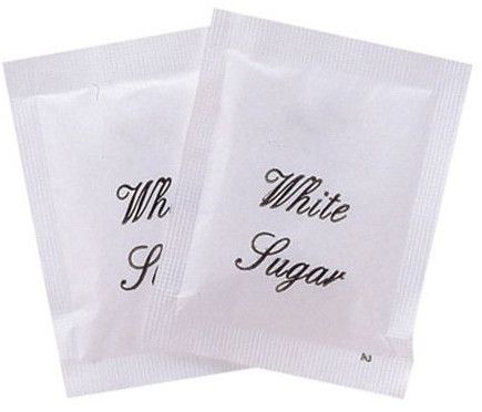 Natural Sugar Sachets, Color : White