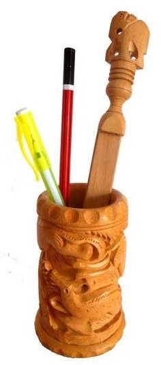 Arrakasta Crafts Wooden Pen Holder