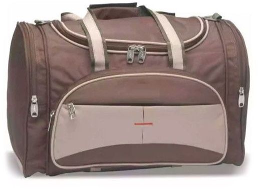 Brown Polyester Luggage Bag