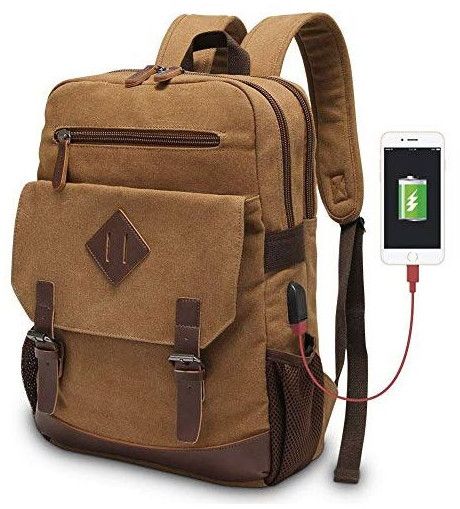 Canvas Backpack For Men Women