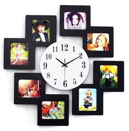 Fancy Photo Frame with Clock
