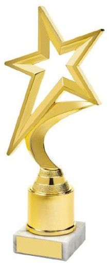 Golden Metal Shield Trophy