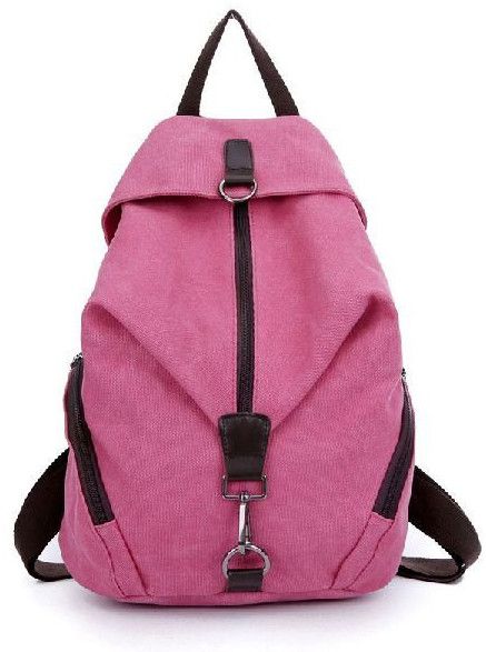 Pink Color Ladies College Bags